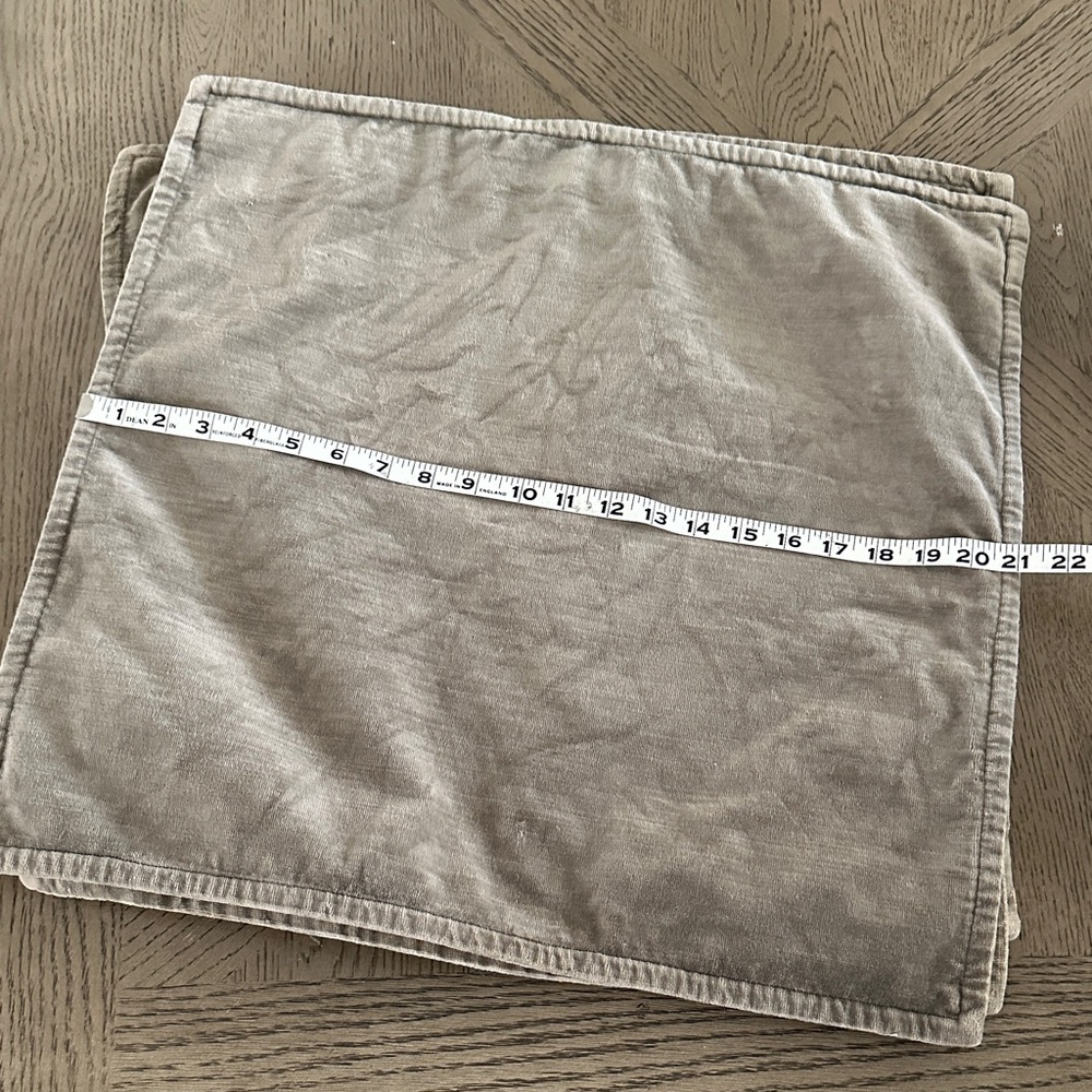 Pottery Barn Sage Green Velvet Pillow Covers